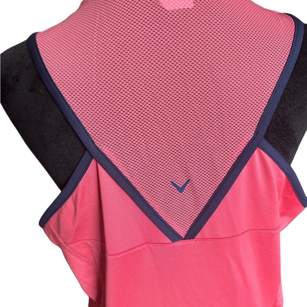 NEW Callaway Golf Women’s Sleeveless Flounce Dress – Large – Fruit Dove - Picture 5 of 15